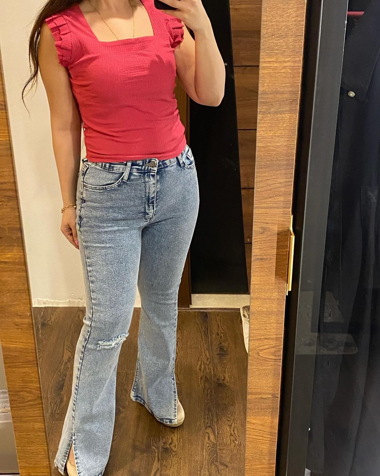 Basic Top with Ruffles