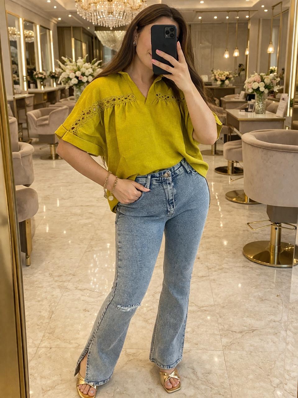 Lace Panel Blouse