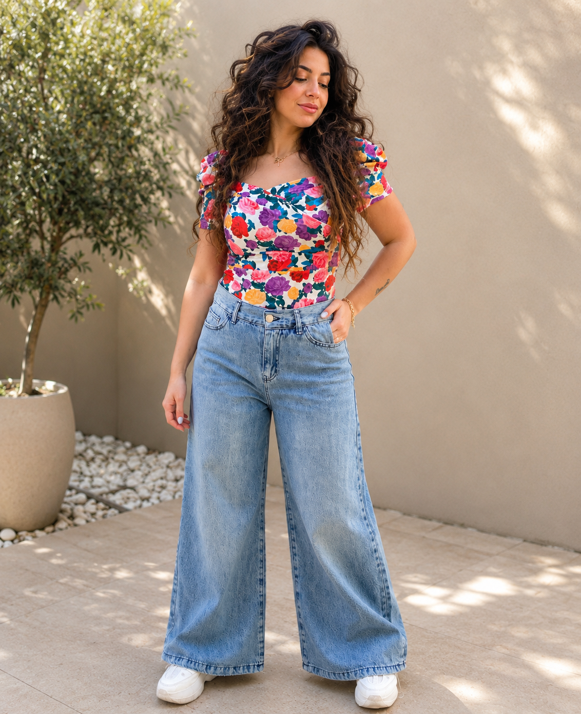 Floral Sweetheart Blouse