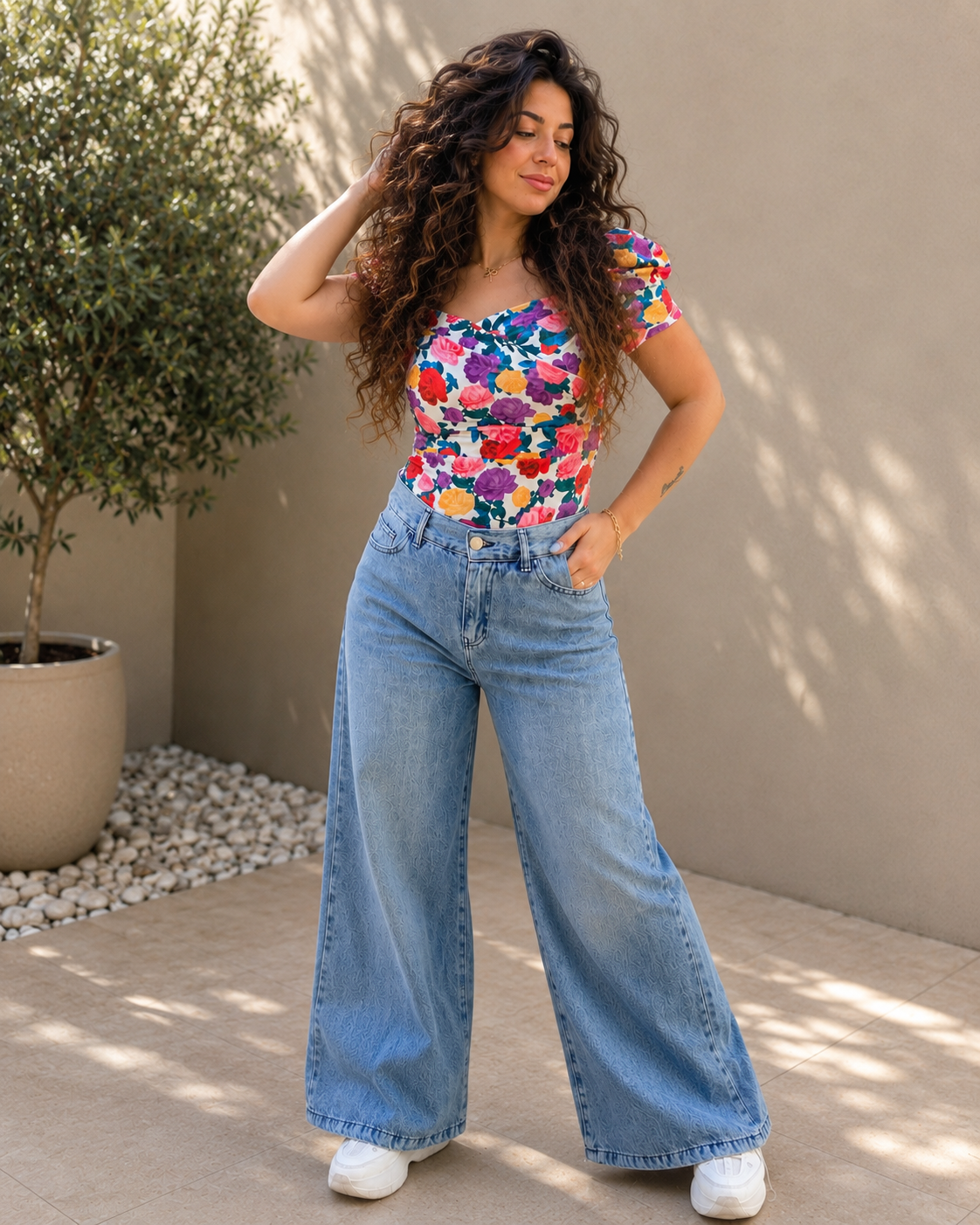Floral Sweetheart Blouse