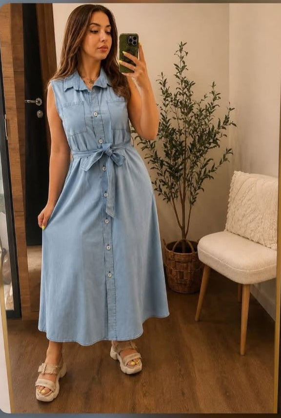 Denim Shirt Dress