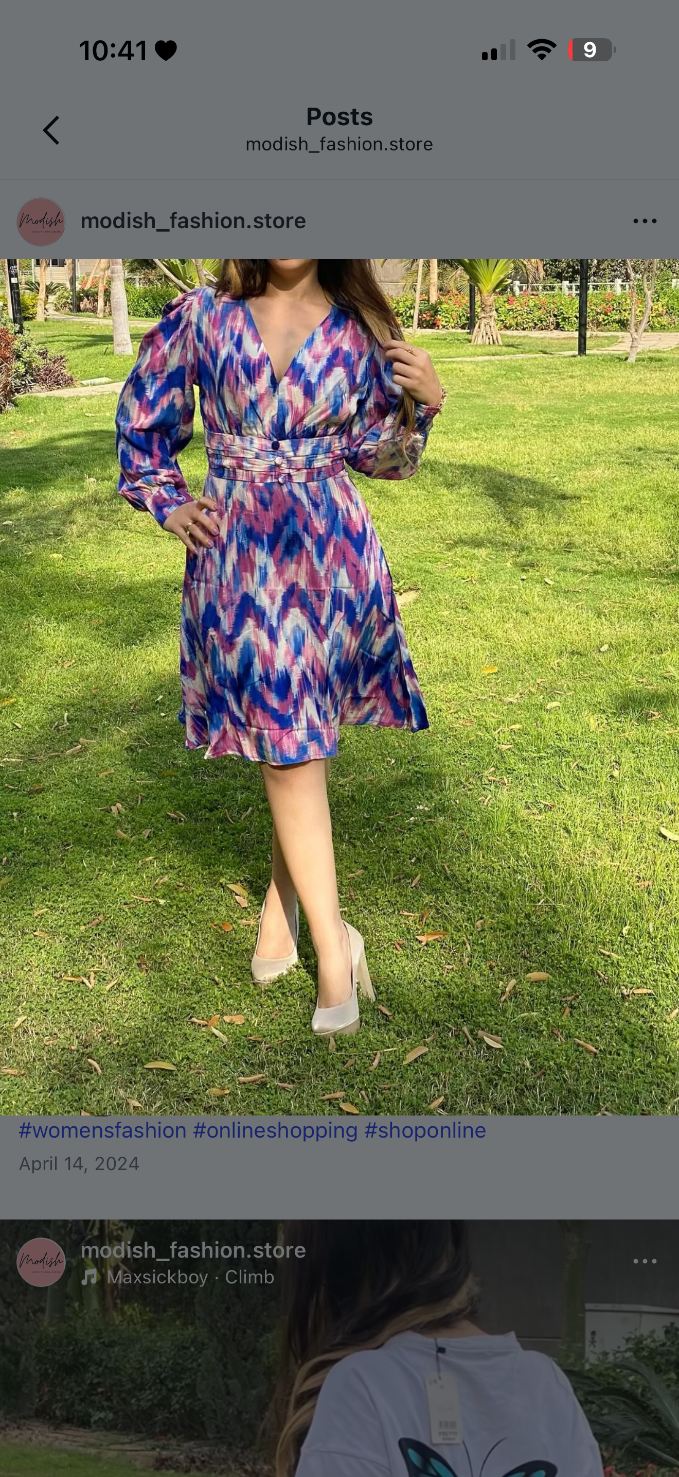 Chevron Print Wrap Mini Dress