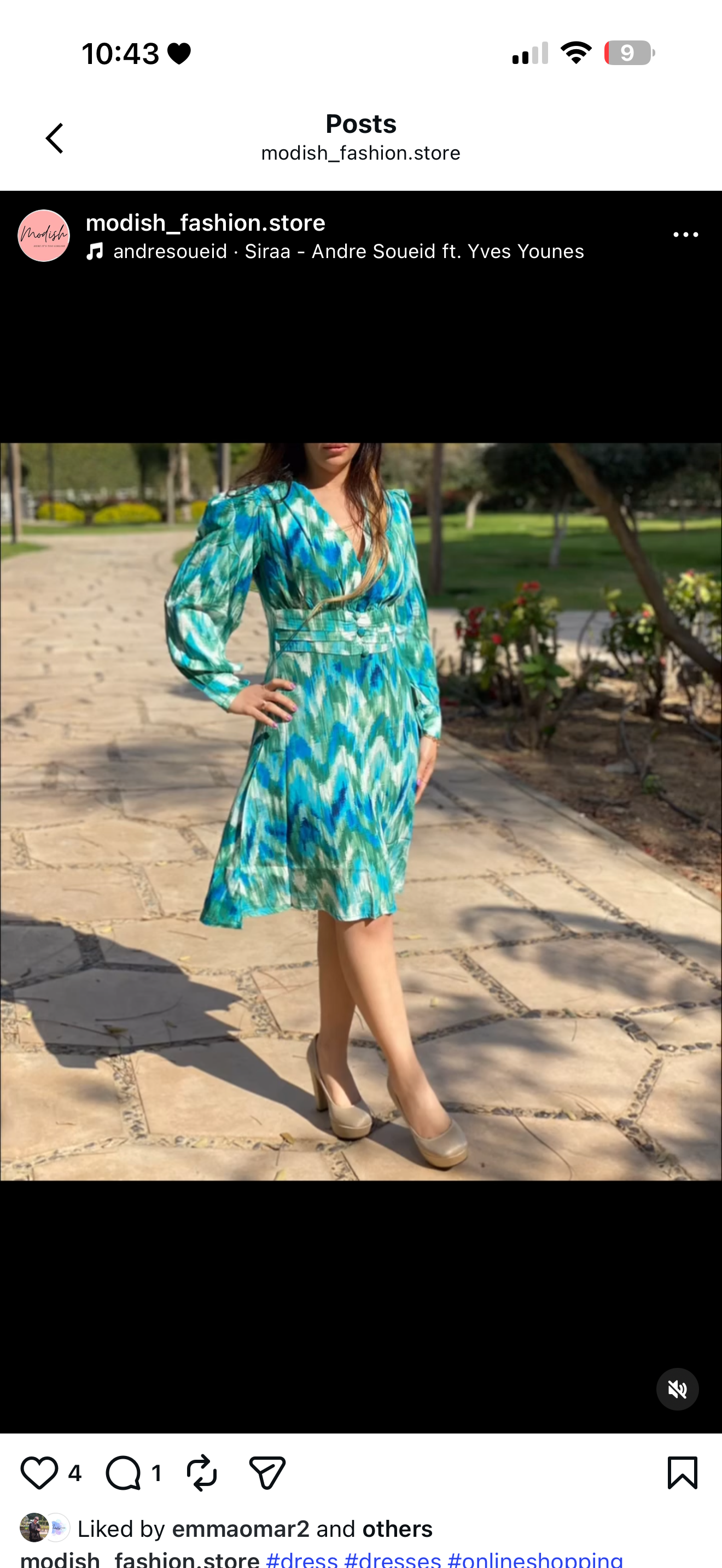 Chevron Print Wrap Mini Dress