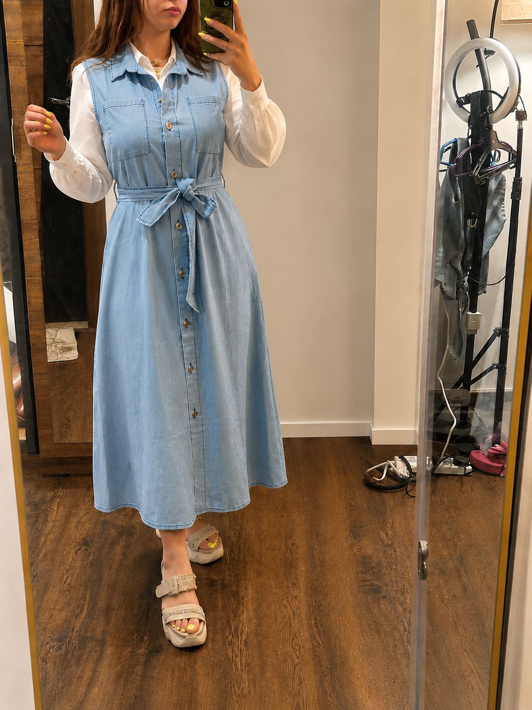 Denim Shirt Dress