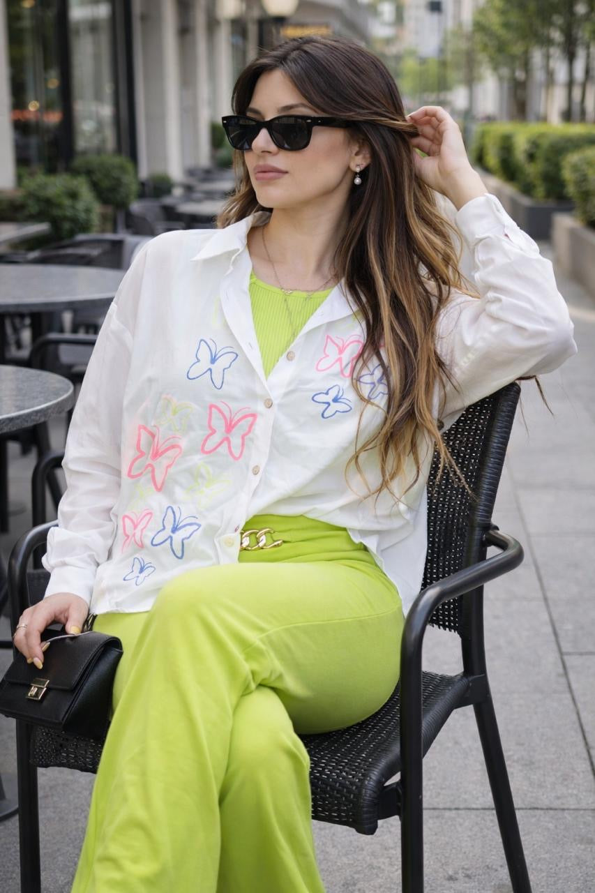 Butterfly Print Shirt